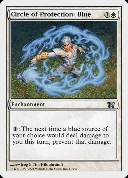 Circle of Protection: Blue, Magic card 8ED 11 — Eighth Edition set