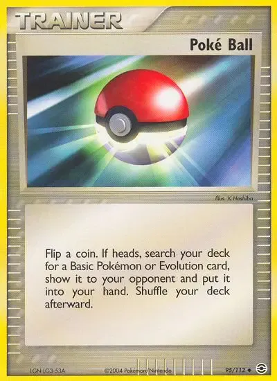 Poké Ball, Pokémon card RG 95 — FireRed & LeafGreen set