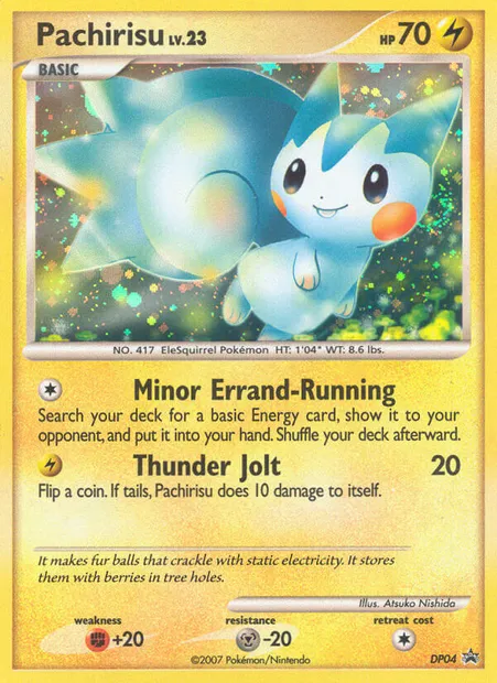 Pachirisu, Pokémon card DP 04 — DP Black Star Promos set