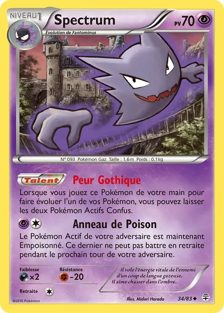 Spectrum, carte Pokémon GEN 34 — extension Générations