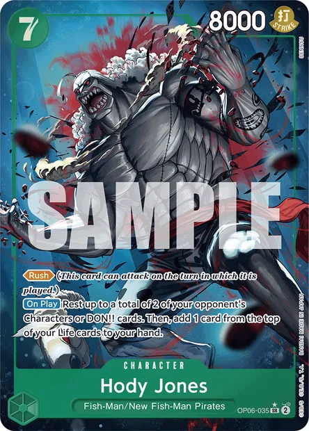Hody Jones, carte One Piece OP06-035 — extension ONE PIECE CARD THE BEST