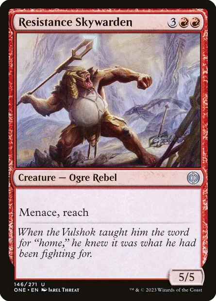 Resistance Skywarden, Magic card ONE 146 — Phyrexia: All Will Be One set