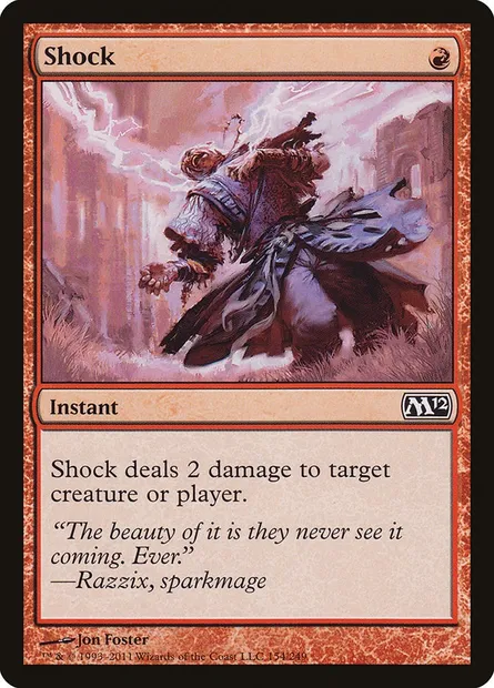 Shock, Magic card M12 154 — Magic 2012 set