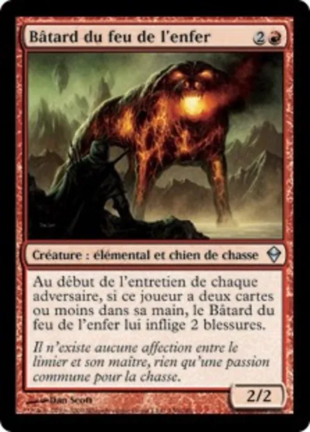 Bâtard du feu de l'enfer, carte Magic ZEN 130 — extension Zendikar