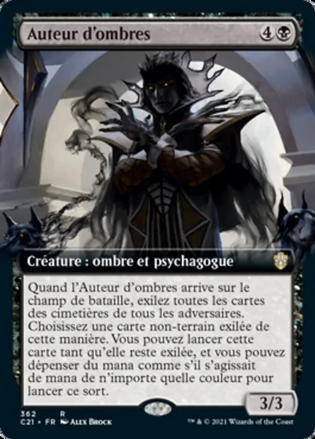 Auteur d'ombres, carte Magic C21 362 — extension Commander 2021