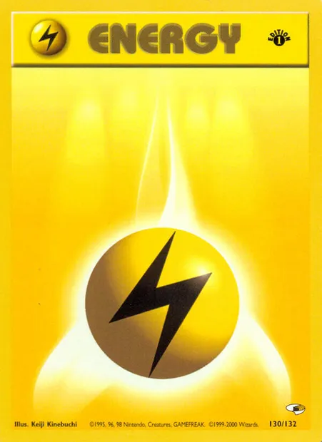 Lightning Energy, Pokémon card GH 130 — Gym Heroes set