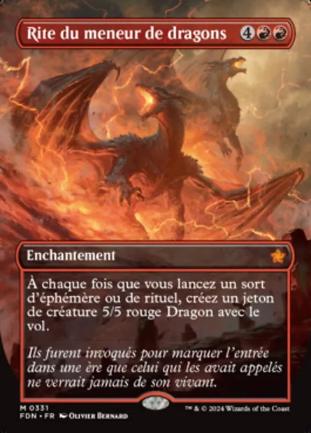 Rite du meneur de dragons, carte Magic FDN 331 — extension Foundations