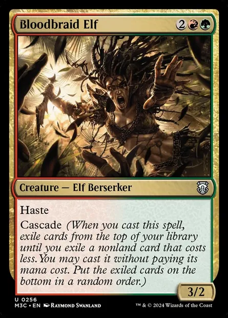 Bloodbraid Elf, Magic card M3C 256 — Modern Horizons 3 Commander set