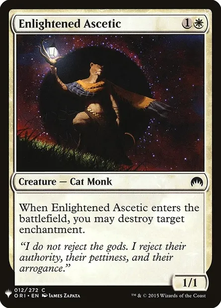 Ascète éclairée, carte Magic PLST ORI-12 — extension The List