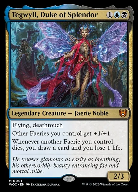 Tegwyll, Duke of Splendor, Magic card WOC 1 — Wilds of Eldraine Commander set
