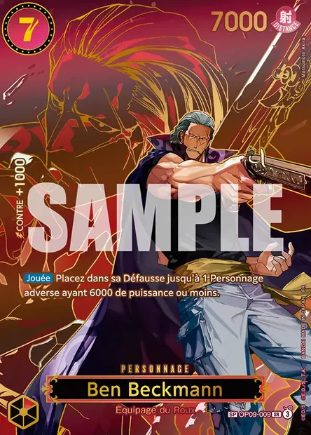 Ben Beckmann, carte One Piece OP09-009 — extension LES NOUVEAUX EMPEREURS