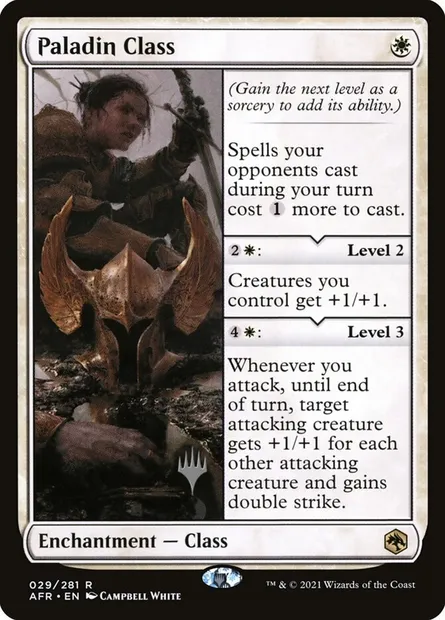 Paladin Class, Magic card PAFR 29p — Adventures in the Forgotten Realms Promos set