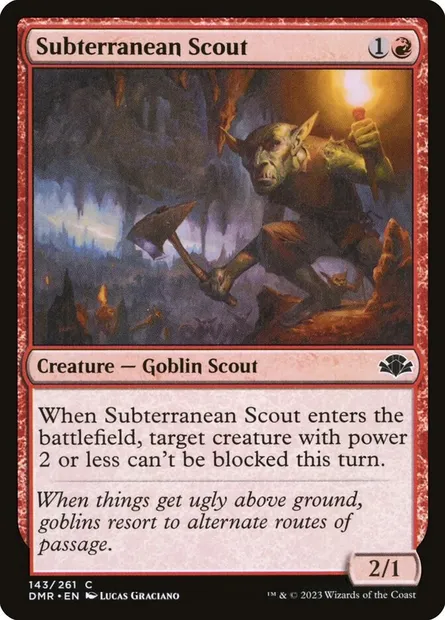 Subterranean Scout, Magic card DMR 143 — Dominaria Remastered set