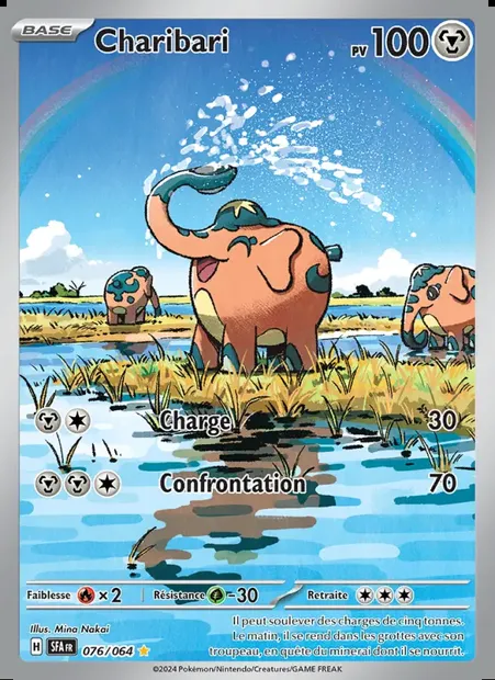 Charibari, carte Pokémon SFA 076 — extension Fable Nébuleuse