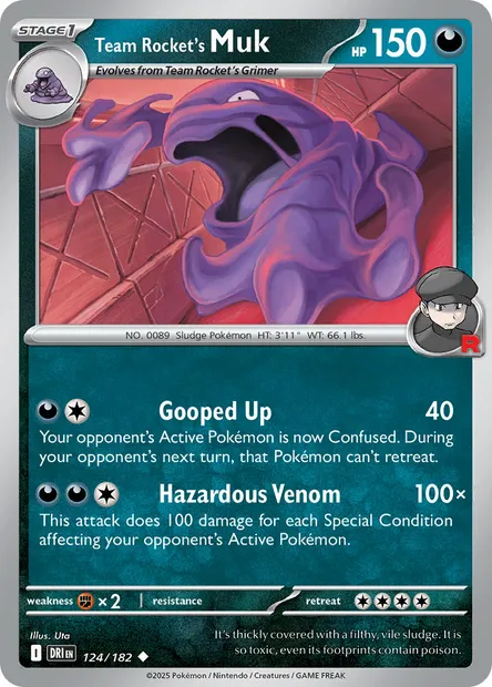 Team Rocket's Muk, Pokémon card DRI 124 — Destined Rivals set