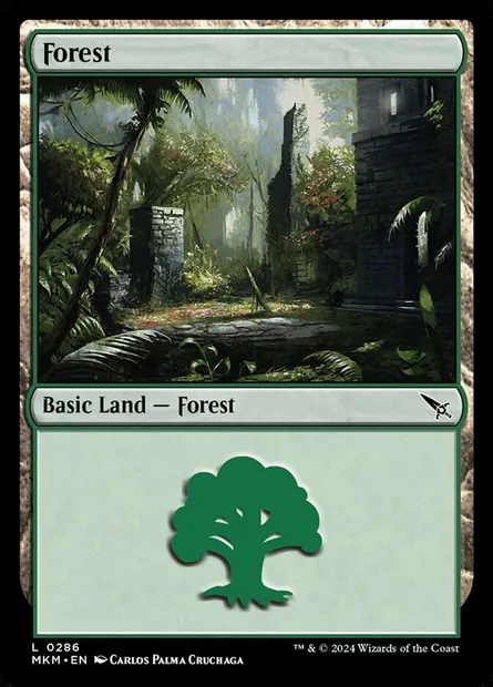 Forest, Magic card MKM 286 — Murders at Karlov Manor set