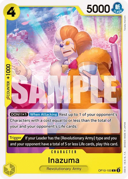 Inazuma, One Piece card OP10-100 — ROYAL BLOOD set