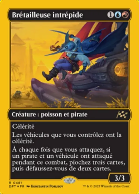 Brétailleuse intrépide, carte Magic DFT 481 — extension Aetherdrift