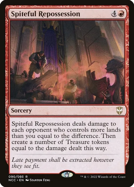 Spiteful Repossession, Magic card NCC 90 — New Capenna Commander set