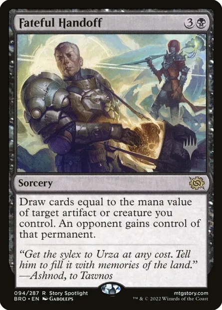 Fateful Handoff, Magic card PBRO 94p — The Brothers' War Promos set