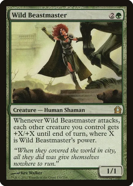 Wild Beastmaster, Magic card RTR 139 — Return to Ravnica set
