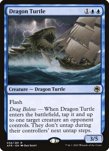 Dragon Turtle, Magic card AFR 56 — Adventures in the Forgotten Realms set