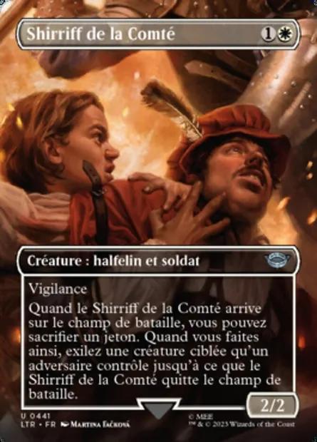 Shirriff de la Comté, carte Magic LTR 441 — extension Le Seigneur des Anneaux : chroniques de la Terre du Milieu
