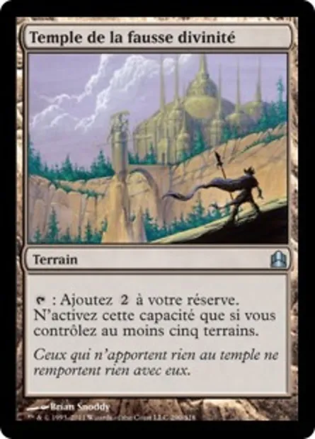 Temple de la fausse divinité, carte Magic CMD 290 — extension Commander 2011