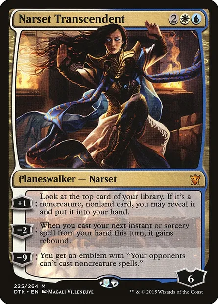 Narset Transcendent, Magic card DTK 225 — Dragons of Tarkir set