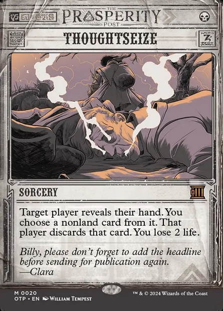 Thoughtseize, Magic card OTP 20 — Breaking News set