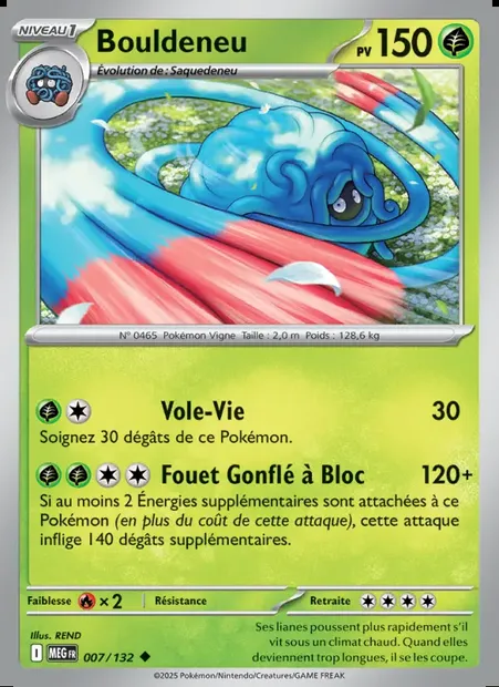 Bouldeneu, carte Pokémon MEG 007 — extension Méga-Évolution