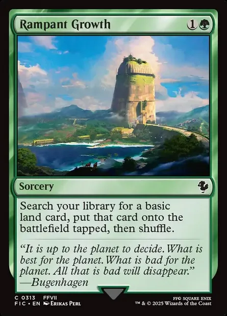 Rampant Growth, Magic card FIC 313 — Final Fantasy Commander set
