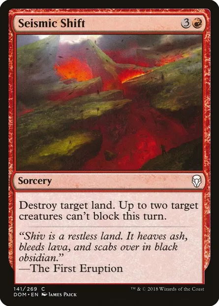 Seismic Shift, Magic card DOM 141 — Dominaria set