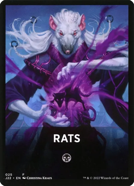 Rats, Magic card FJ22 25 — Jumpstart 2022 Front Cards set