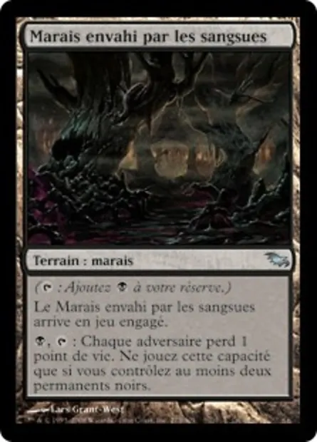 Marais envahi par les sangsues, carte Magic SHM 273 — extension Sombrelande