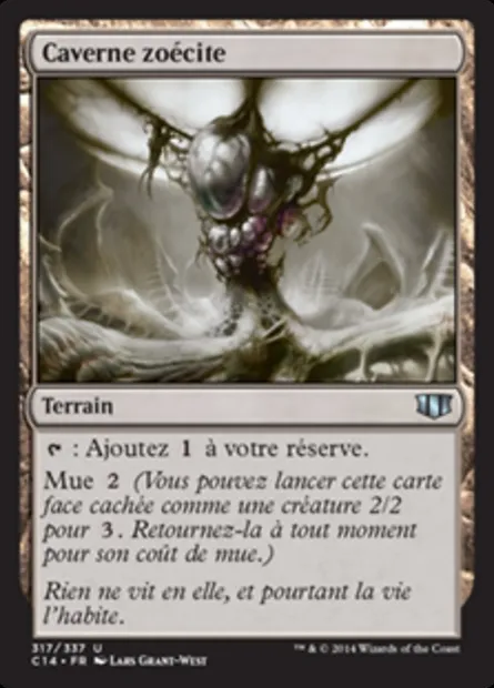 Caverne zoécite, carte Magic C14 317 — extension Commander 2014