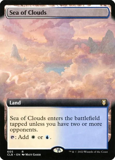 Sea of Clouds, Magic card CLB 605 — Commander Legends: Battle for Baldur's Gate set
