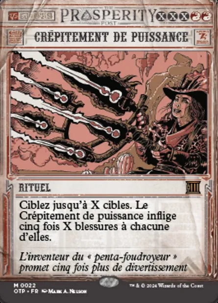 Crépitement de puissance, carte Magic OTP 22 — extension Breaking News