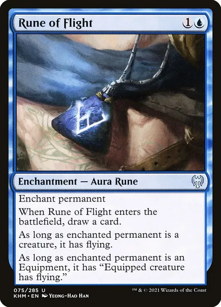 Rune of Flight, Magic card KHM 75 — Kaldheim set