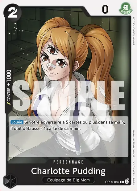 Charlotte Pudding, carte One Piece OP09-087 — extension LES NOUVEAUX EMPEREURS