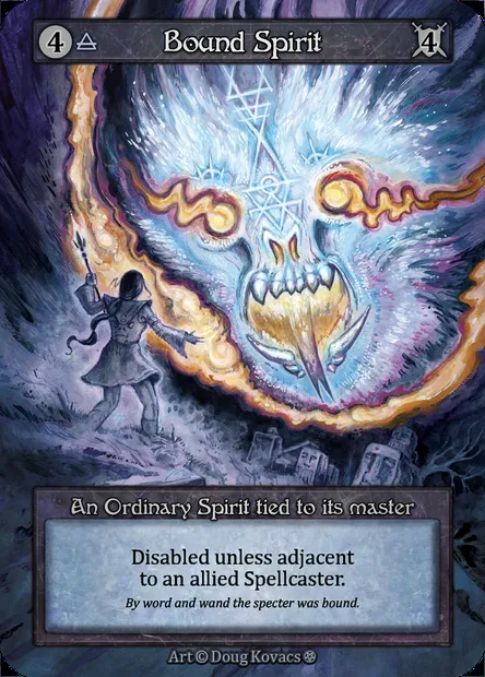 Bound Spirit, Sorcery card GOT 041 — Gothic set
