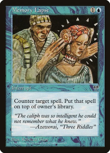 Trou de mémoire, carte Magic MIR 74 — extension Mirage