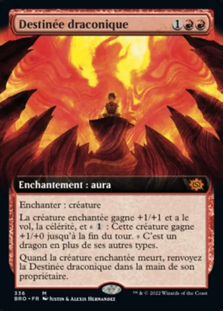 Destinée draconique, carte Magic BRO 336 — extension La Guerre Fratricide