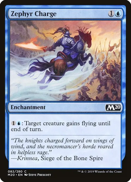 Zephyr Charge, Magic card M20 82 — Core Set 2020 set