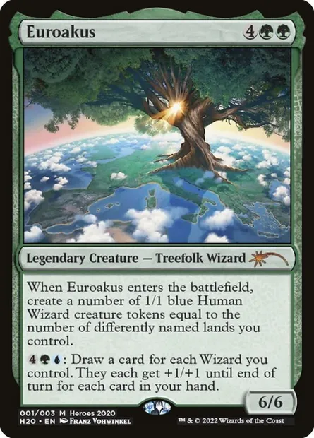 Euroakus, Magic card PH20 1 — 2020 Heroes of the Realm set