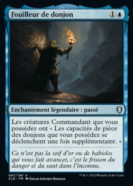 Fouilleur de donjon, carte Magic CLB 67 — extension Commander Légendes : la bataille de la Porte de Baldur