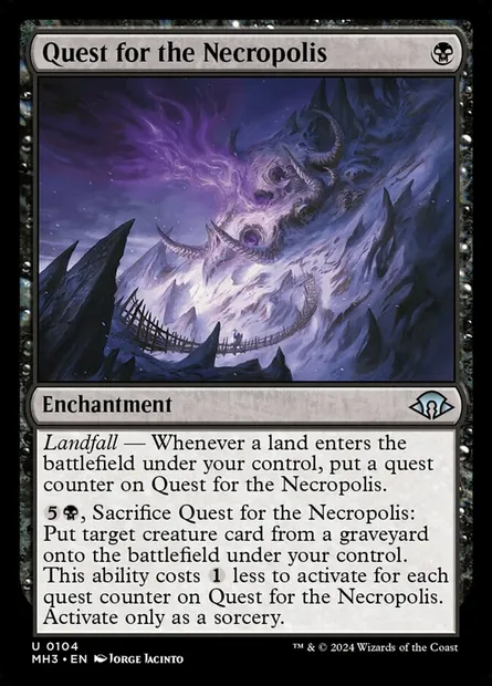 Quest for the Necropolis, Magic card MH3 104 — Modern Horizons 3 set