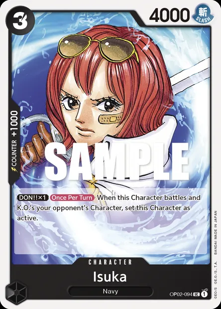 Isuka, One Piece card OP02-094 — PARAMOUNT WAR set