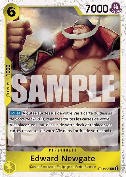 Edward Newgate, carte One Piece ST13-004 — extension The Three Brothers