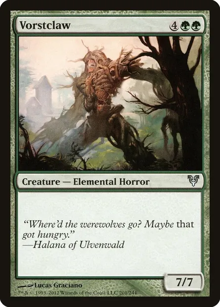 Vorstclaw, Magic card AVR 201 — Avacyn Restored set